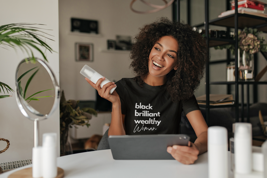 Black Brilliant Wealthy Woman T-Shirt
