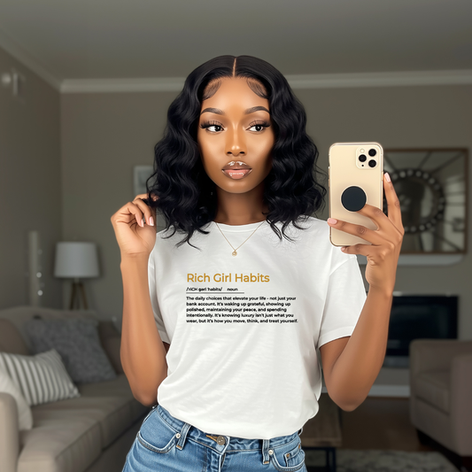 Rich Girl Habits Defined T-Shirt